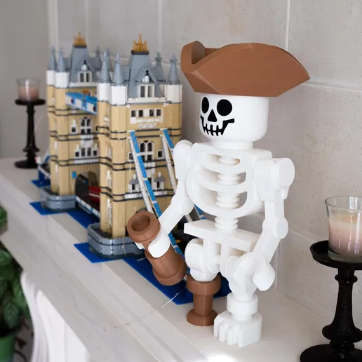 Skeleton Pirate Giant Minifigure (16") – Standalone Swashbuckler!